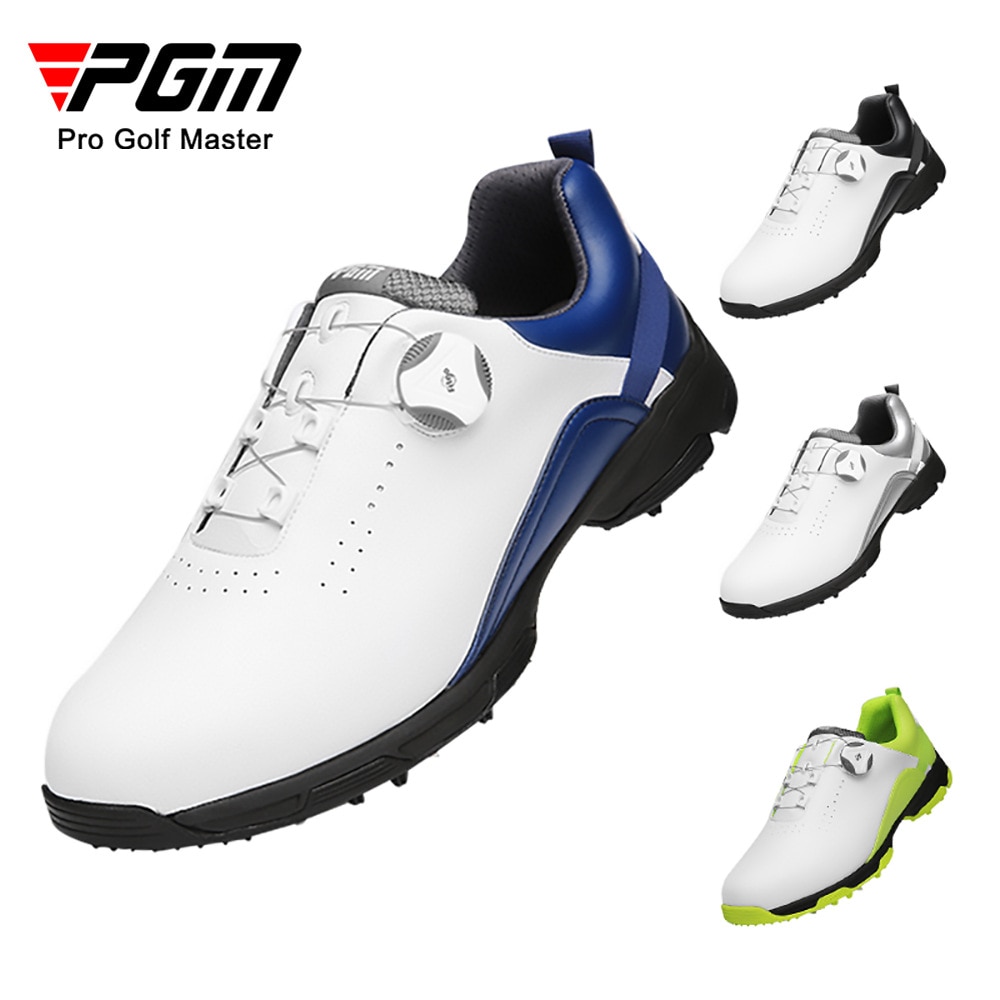 Pgm-골프화, 남성용 방수 신발, 미끄럼 방지 스파이크리스 신발, 여름용 통기성 남성용 신발, 공장 직송